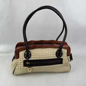 Vanessa Woven Straw Hand/Shoulder Bag